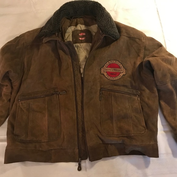 Smith & Wesson Other - Smith & Wesson Leather Bomber Jacket-Size XL